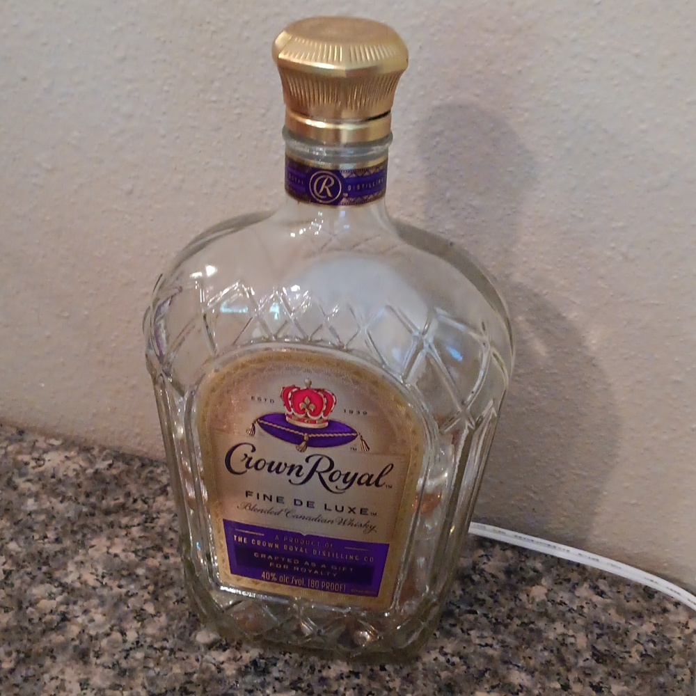 Crown Royal Lighted Lamp Bottle
